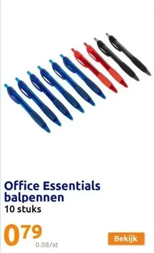 Action Office essentials balpennen aanbieding