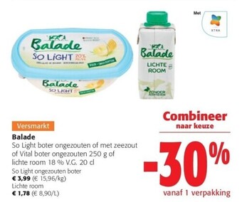 Colruyt Balade so light boter ongezouten aanbieding