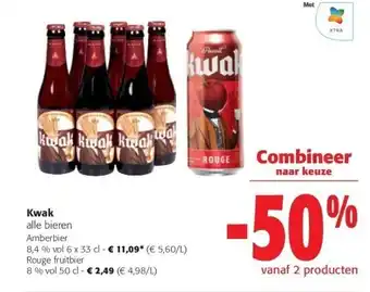 Colruyt Kwak alle bieren aanbieding