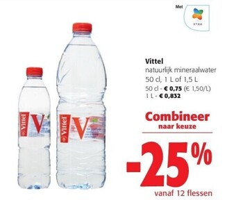 Colruyt Vittel natuurlijk mineraalwater aanbieding