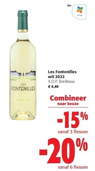 Colruyt Les fontenilles wit 2022 aanbieding