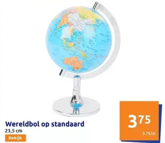 Action Wereldbol op standaard aanbieding