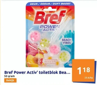 Action Bref power activ' toiletblok beach vibes aanbieding