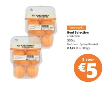 Colruyt Boni selection abrikozen 500 g aanbieding