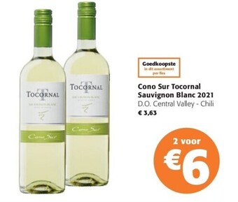 Colruyt Cono sur tocornal sauvignon blanc 2021 aanbieding