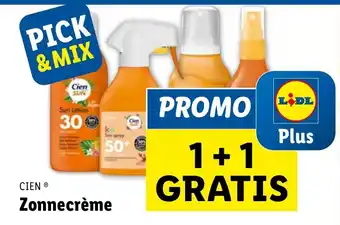 Lidl CIEN Zonnecrème aanbieding