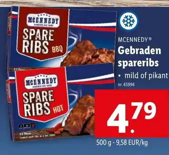 Lidl MCENNEDY Gebraden spareribs aanbieding