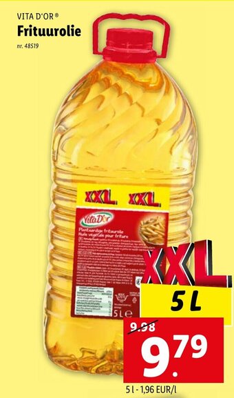Lidl VITA D'OR Frituurolie 5L aanbieding