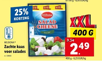Lidl MILBONA Zachte kaas voor salades 400g aanbieding
