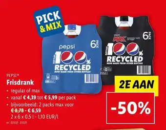 Lidl Pepsi frisdrank aanbieding