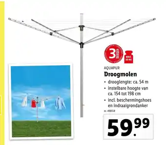 Lidl AQUAPUR Droogmolen aanbieding