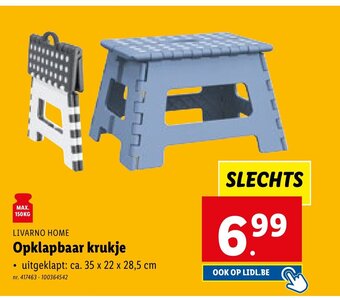Lidl LIVARNO HOME Opklapbaar krukje aanbieding