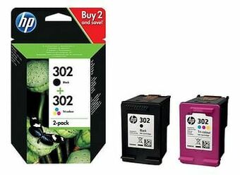 Dreamland HP 2 inktpatronen 302 Combo pack: Black + Tri-Colour aanbieding
