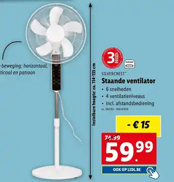 Lidl SILVERCREST Staande ventilator aanbieding