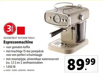 Lidl SILVERCREST KITCHEN TOOLS Espressomachine aanbieding
