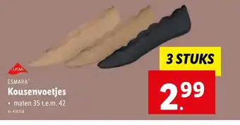 Lidl ESMARA Kousenvoetjes aanbieding