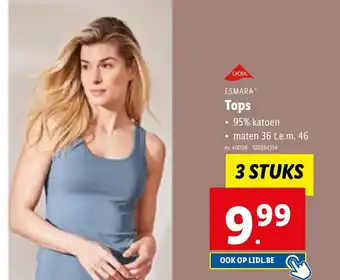 Lidl ESMARA Tops aanbieding
