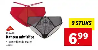 Lidl Esmara kanten minislips aanbieding