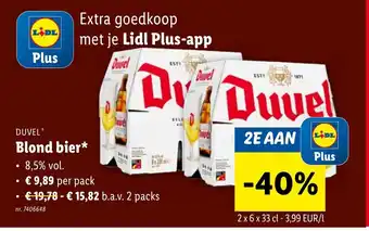 Lidl DUVEL Blond bier aanbieding