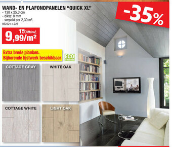 Hubo Wand- en Plafondpanelen Quick XL aanbieding