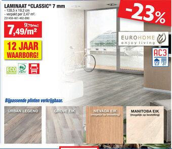 Hubo Laminaat Classic 7mm aanbieding