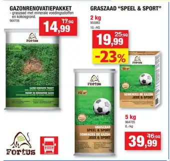 Hubo Gazonrenovatiepakket, Graszaad Speel & Sport aanbieding