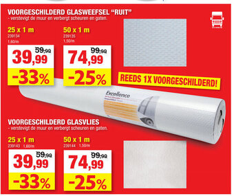 Hubo Voorgeschilderd Glasweefsel Ruit aanbieding