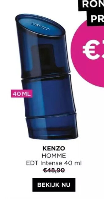 ICI PARIS XL KENZO HOMME EDT Intense 40 ml aanbieding