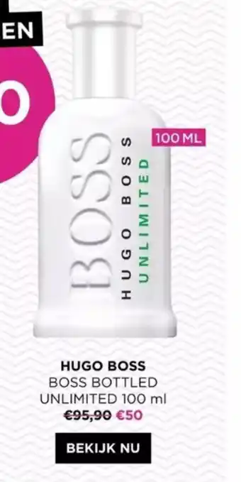 ICI PARIS XL HUGO BOSS BOSS BOTTLED UNLIMITED 100 ml aanbieding