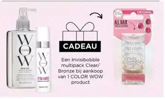ICI PARIS XL Een Invisibobble multipack Clear/Bronze bij aankoop van 1 COLOR WOW product aanbieding
