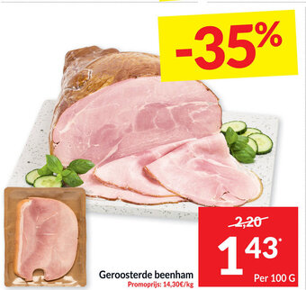 Intermarché Geroosterde beenham 100 G aanbieding