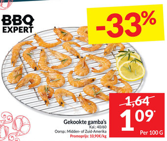 Intermarché Gekookte gamba's 100 g aanbieding
