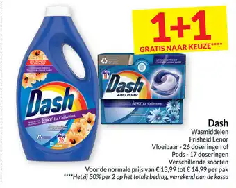 Intermarché Dash Wasmiddelen Frisheid Lenor Vloeibaar -26 doseringen aanbieding