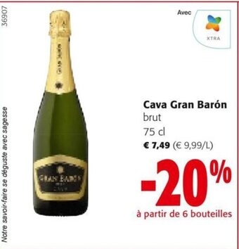Colruyt Cava Gran Barón 75 cl aanbieding