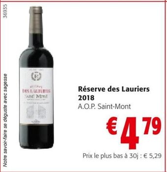 Colruyt Réserve des Lauriers 2018 aanbieding