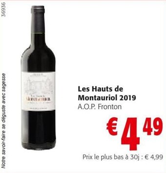 Colruyt Les Hauts de Montauriol 2019 aanbieding