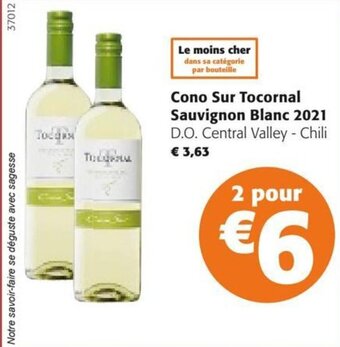 Colruyt Cono Sur Tocornal Sauvignon Blanc 2021 aanbieding