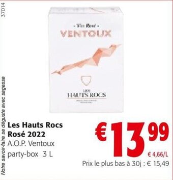 Colruyt Les Hauts Rocs Rosé 2022 aanbieding