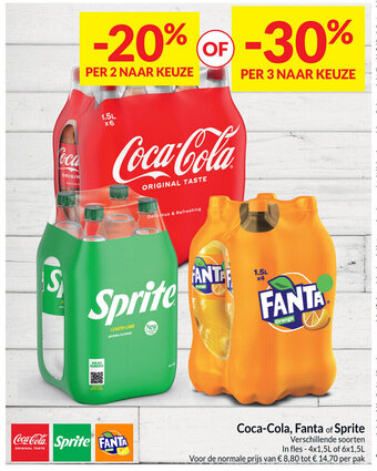 Intermarché Coca-Cola, Fanta of Sprite aanbieding