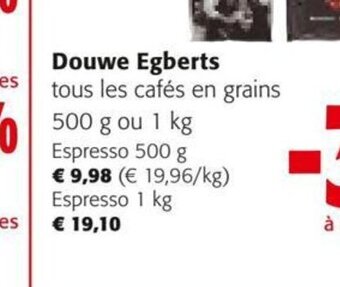 Colruyt Douwe Egberts Espresso 1 kg aanbieding
