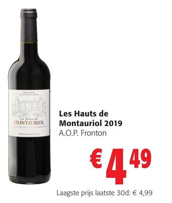 Colruyt Les Hauts de Montauriol 2019 aanbieding