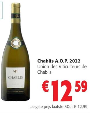 Colruyt Chablis A.O.P. 2022 aanbieding