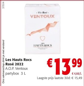 Colruyt Les Hauts Rocs Rosé 2022 aanbieding