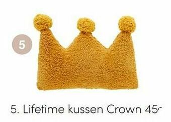 Baby & Tiener Lifetime kussen crown aanbieding