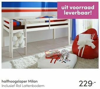 Baby & Tiener Halfhoogslaper milan aanbieding