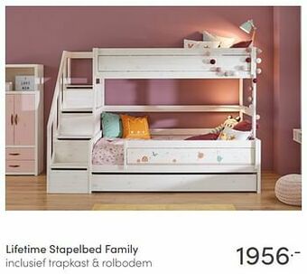 Baby & Tiener Lifetime stapelbed family aanbieding