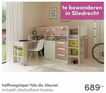 Baby & Tiener Halfhoogslaper yolo div. kleuren aanbieding