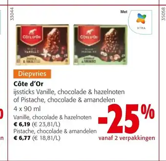 Colruyt Côte d'Or 4 x 90 ml aanbieding