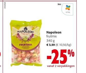 Colruyt Napoleon fruitmix 340 g aanbieding