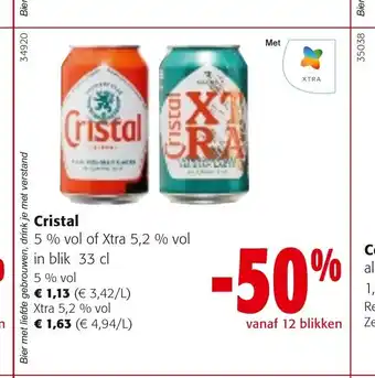 Colruyt Cristal 33 cl aanbieding